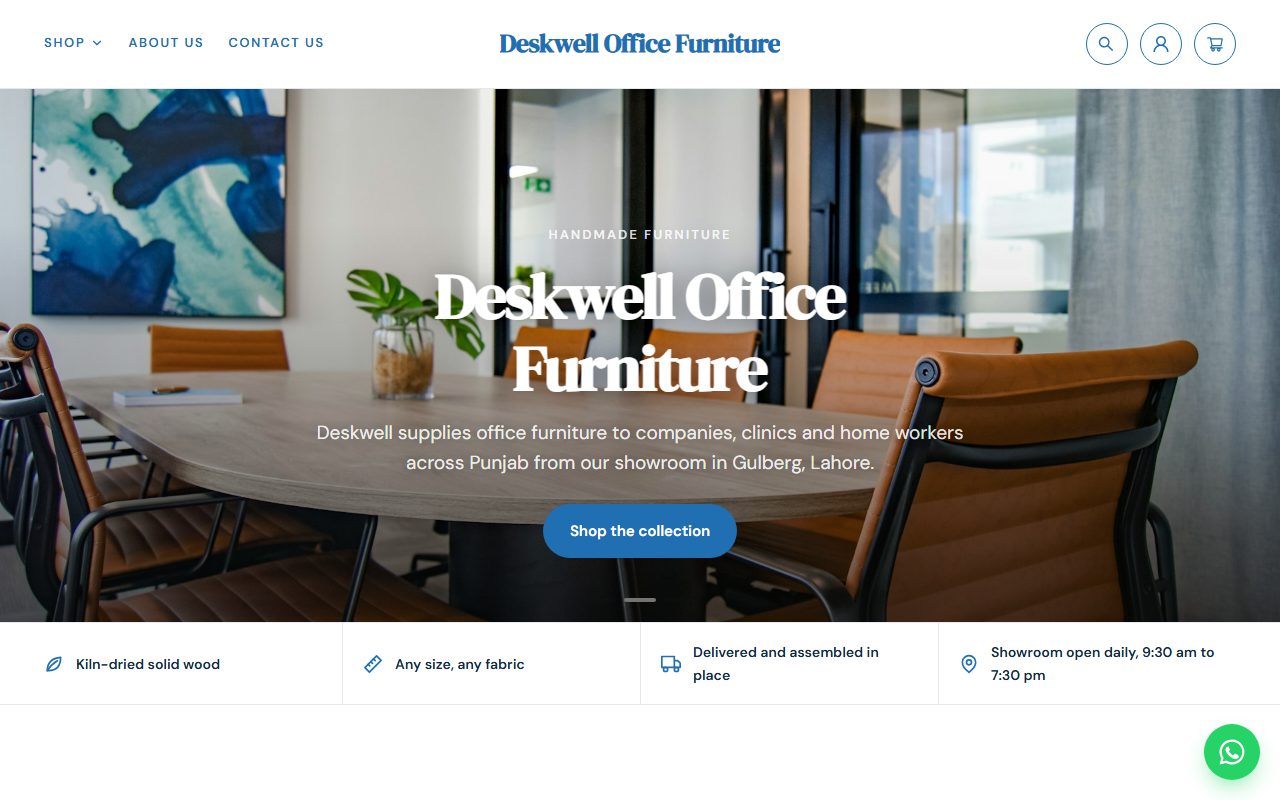 Deskwell Office Furniture home page