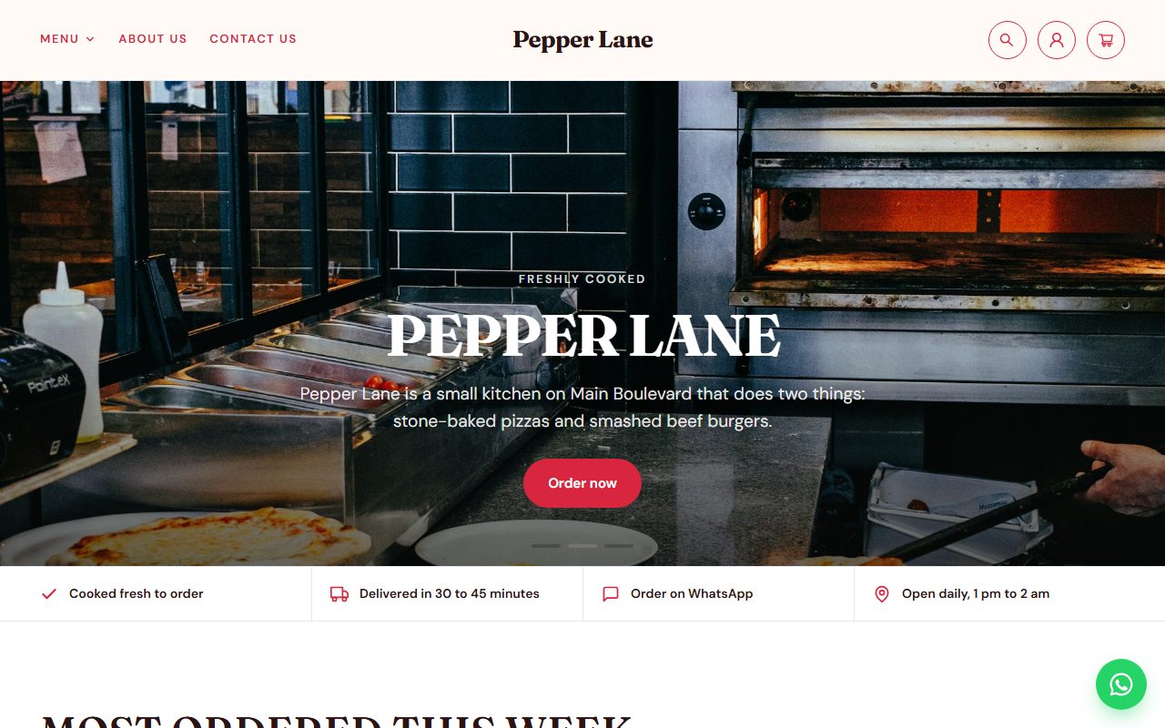 Pepper Lane home page