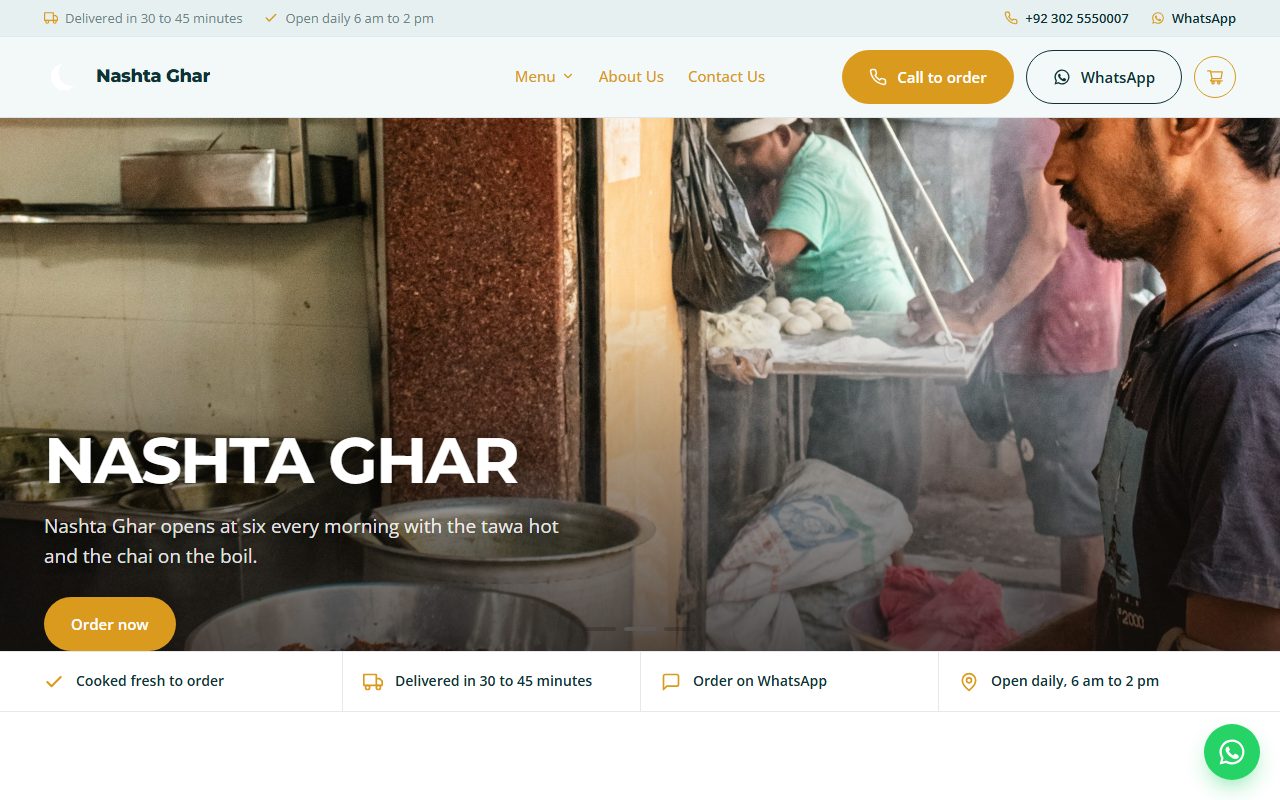 Nashta Ghar home page
